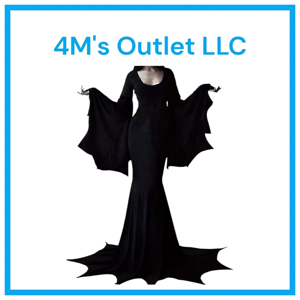 Black Gothic Long Sleeve Dress